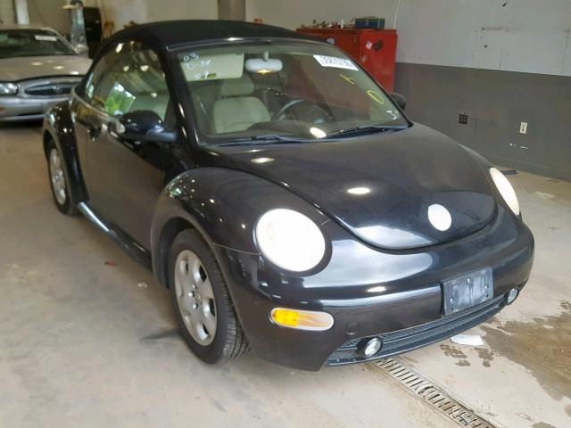 3VWCK21Y03M319680 - 2003 VOLKSWAGEN NEW BEETLE შავი ფოტო 1