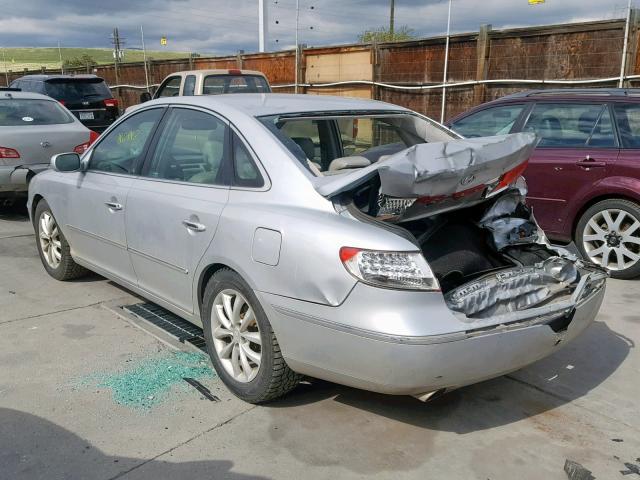 KMHFC46FX6A088915 - 2006 HYUNDAI AZERA SE SILVER photo 3