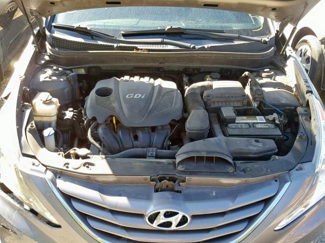 5NPEB4AC4DH572360 - 2013 HYUNDAI SONATA GLS GRAY photo 7