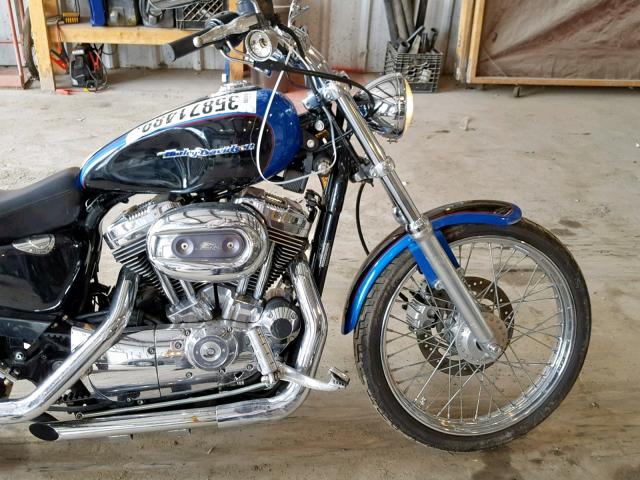 1HD1CGP144K412966 - 2004 HARLEY-DAVIDSON XL1200 C BLUE photo 9