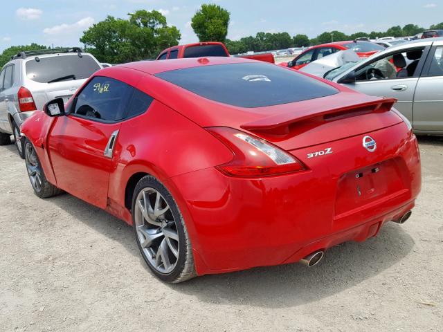 JN1AZ4EH6DM880946 - 2013 NISSAN 370Z BASE RED photo 3