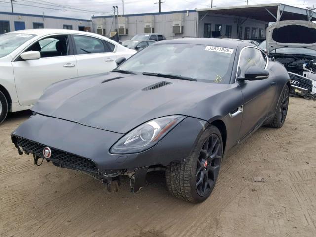 SAJWA6AT1F8K19080 - 2015 JAGUAR F-TYPE GRAY photo 2