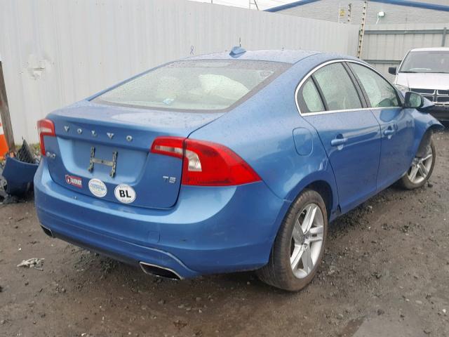 YV1612FS8E2275617 - 2014 VOLVO S60 T5 BLUE photo 4