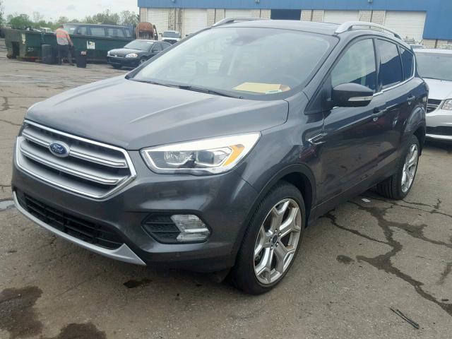 1FMCU9J90HUD86793 - 2017 FORD ESCAPE TIT GRAY photo 2