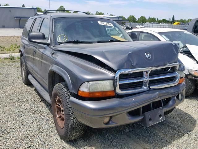 1B4HS58Z32F204379 - 2002 DODGE DURANGO SL GRAY photo 1