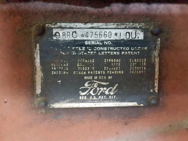 98RC475660 - 1949 FORD F-1 BROWN photo 10