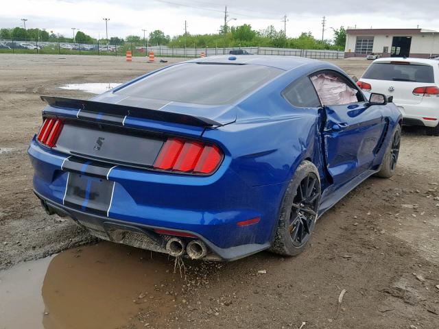 1FA6P8JZ1H5520911 - 2017 FORD MUSTANG SH BLUE photo 4