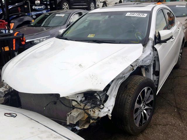 19UUB1F36FA006764 - 2015 ACURA TLX WHITE photo 2