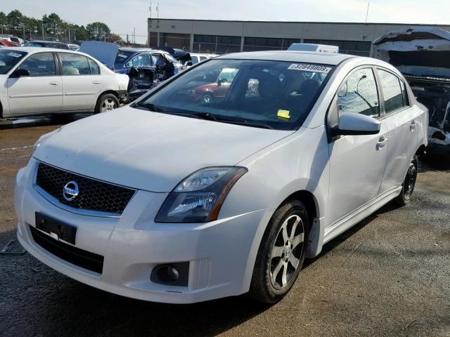 3N1AB6AP8CL702641 - 2012 NISSAN SENTRA 2.0 WHITE photo 2