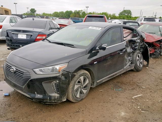 KMHC75LC6HU035055 - 2017 HYUNDAI IONIQ SEL BLACK photo 2