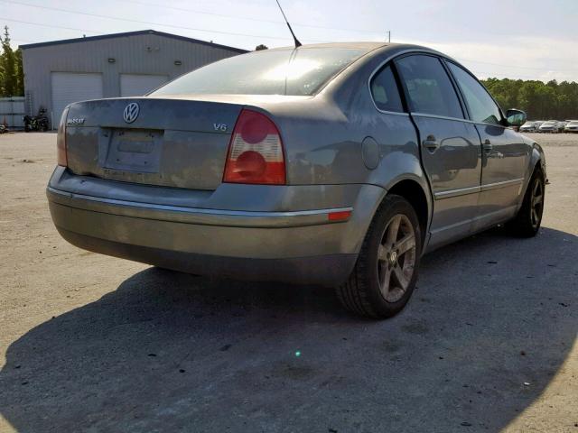 WVWRH63B74P042274 - 2004 VOLKSWAGEN PASSAT GLX GRAY photo 4