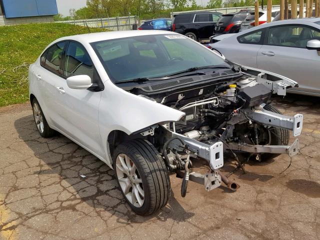 1C3CDFBA3DD152612 - 2013 DODGE DART SXT WHITE photo 1