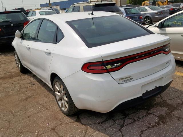 1C3CDFBA3DD152612 - 2013 DODGE DART SXT WHITE photo 3