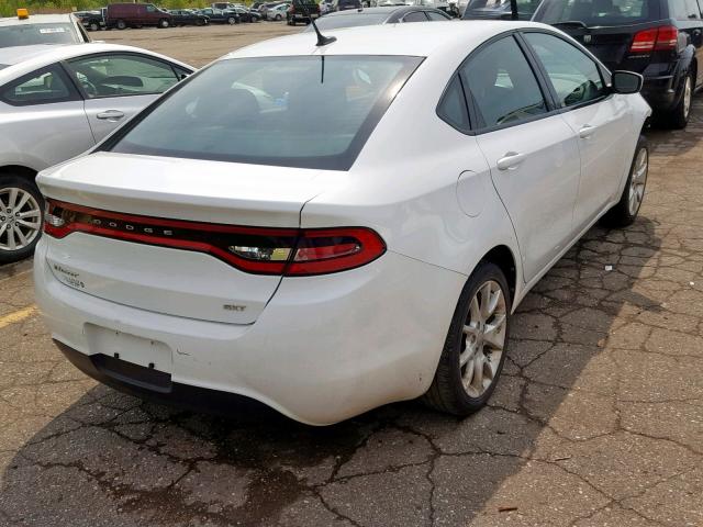 1C3CDFBA3DD152612 - 2013 DODGE DART SXT WHITE photo 4