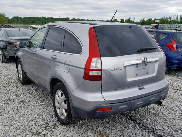 JHLRE48707C077397 - 2007 HONDA CR-V EXL SILVER photo 3