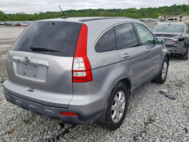 JHLRE48707C077397 - 2007 HONDA CR-V EXL SILVER photo 4