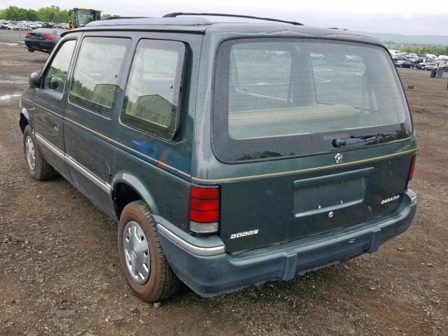 2B4GH2539PR210082 - 1993 DODGE CARAVAN GREEN photo 3