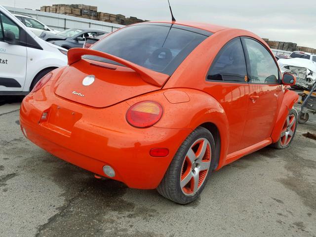3VWCD21C72M429655 - 2002 VOLKSWAGEN NEW BEETLE 橙色 照片 4