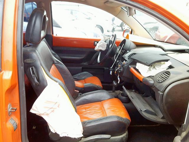 3VWCD21C72M429655 - 2002 VOLKSWAGEN NEW BEETLE 橙色 照片 5