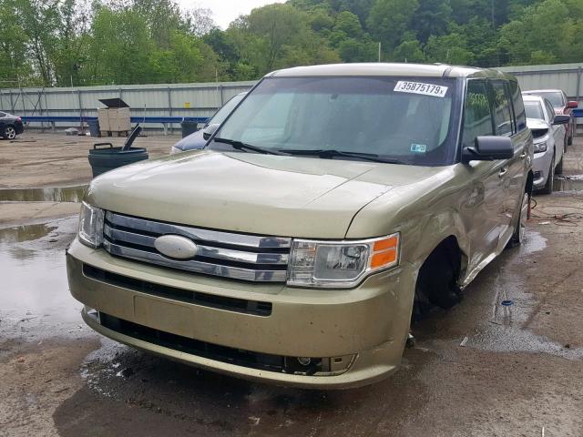 2FMGK5BC9CBD14581 - 2012 FORD FLEX SE GREEN photo 2