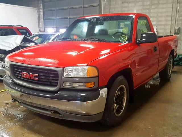 1GTEC14W22Z337592 - 2002 GMC NEW SIERRA RED photo 2