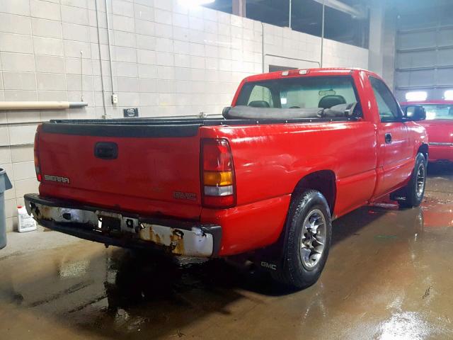 1GTEC14W22Z337592 - 2002 GMC NEW SIERRA RED photo 4