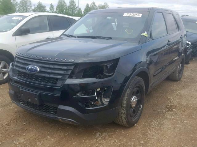 1FM5K8AT9GGC36506 - 2016 FORD EXPLORER P BLACK photo 2