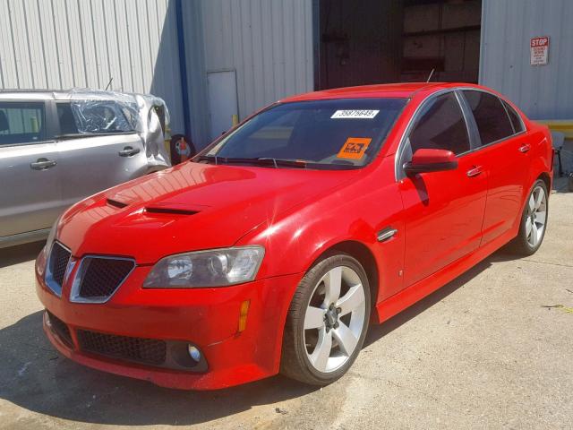 6G2EC57Y09L232218 - 2009 PONTIAC G8 GT RED photo 2