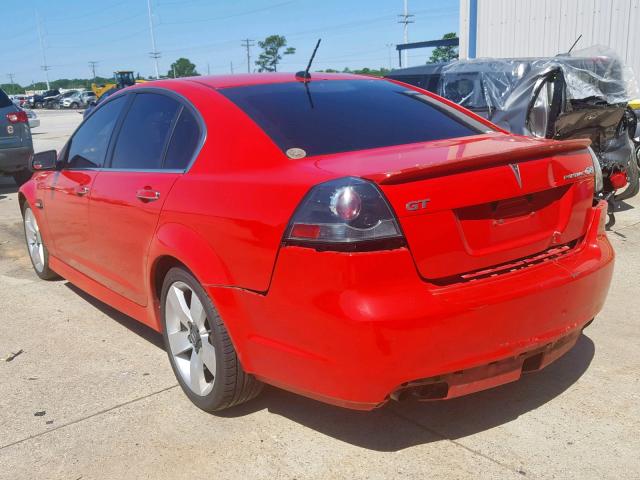 6G2EC57Y09L232218 - 2009 PONTIAC G8 GT RED photo 3