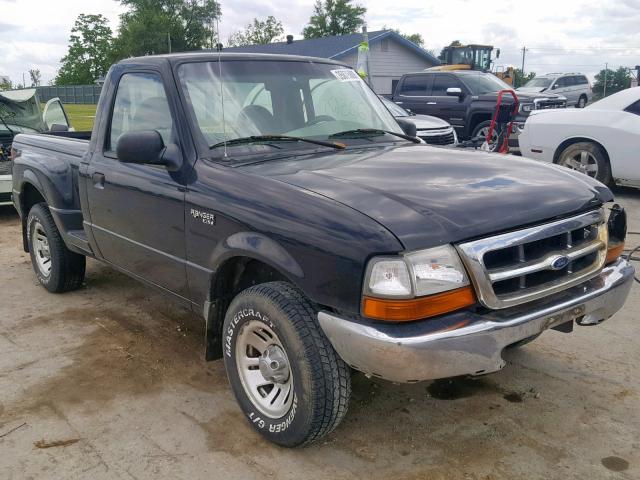 1FTYR10C6XPA95772 - 1999 FORD RANGER BLACK photo 1