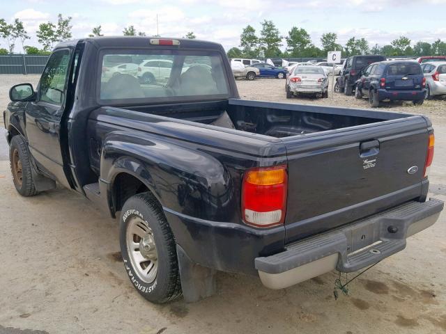 1FTYR10C6XPA95772 - 1999 FORD RANGER BLACK photo 3