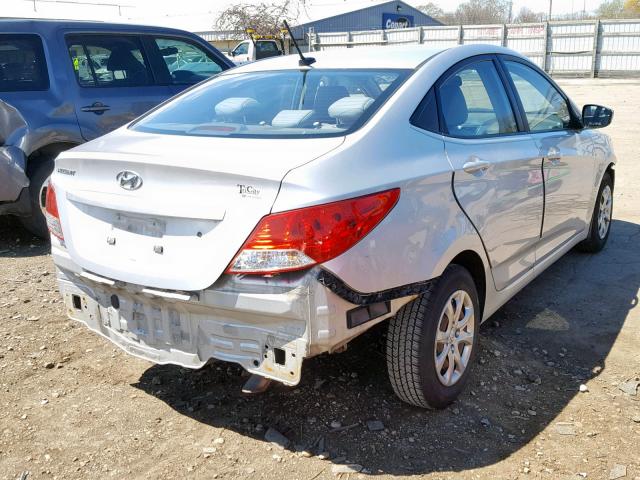 KMHCT4AE6DU311075 - 2013 HYUNDAI ACCENT GLS SILVER photo 4