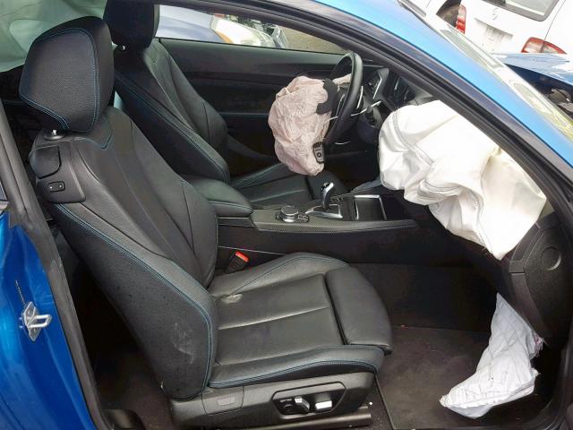WBS1J5C58JVD36310 - 2018 BMW M2 BLUE photo 5