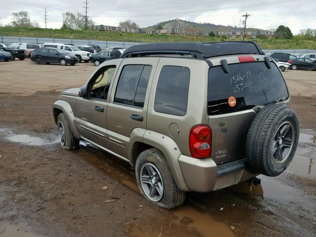 1J4GL38K53W693785 - 2003 JEEP LIBERTY RE BROWN photo 3