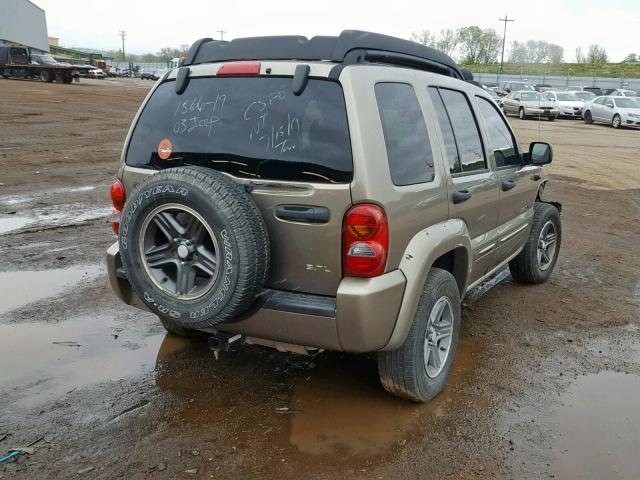 1J4GL38K53W693785 - 2003 JEEP LIBERTY RE BROWN photo 4