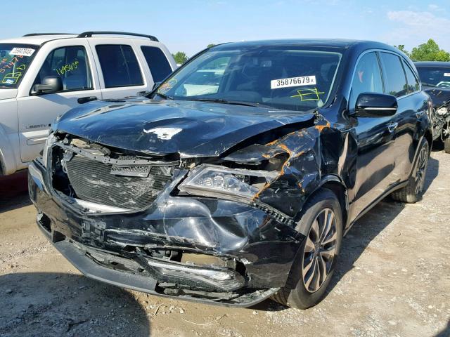 5FRYD3H46FB002330 - 2015 ACURA MDX TECHNO BLACK photo 2