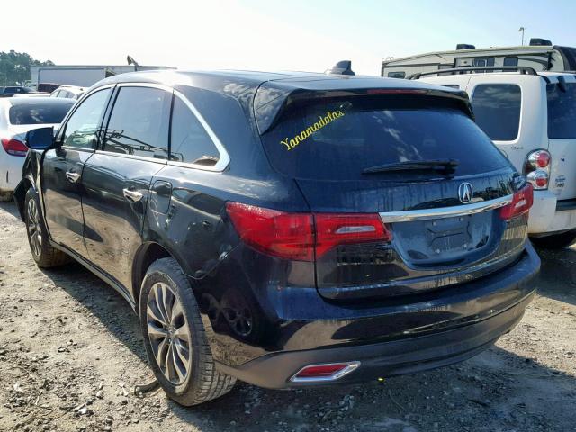 5FRYD3H46FB002330 - 2015 ACURA MDX TECHNO BLACK photo 3