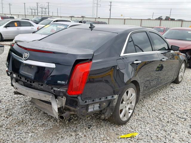 1G6AT5S30E0133075 - 2014 CADILLAC CTS PREMIU BLACK photo 4