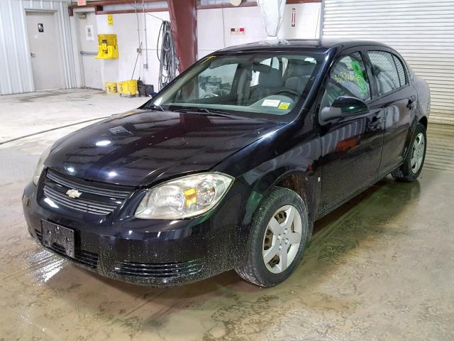 1G1AL58F387274239 - 2008 CHEVROLET COBALT LT BLACK photo 2