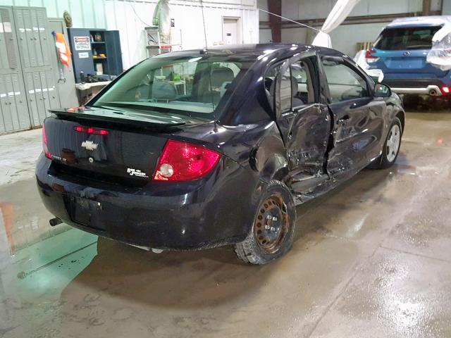 1G1AL58F387274239 - 2008 CHEVROLET COBALT LT BLACK photo 4