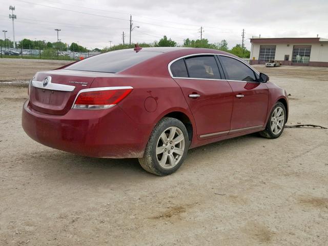 1G4GC5ED0BF220331 - 2011 BUICK LACROSSE C BURGUNDY photo 4