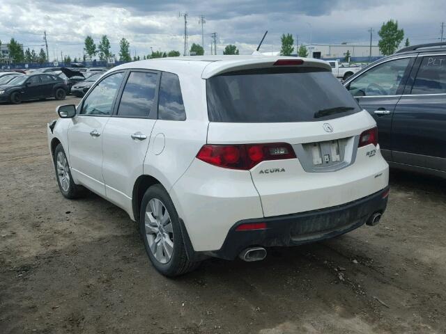 5J8TB1H53AA802827 - 2010 ACURA RDX TECHNO WHITE photo 3