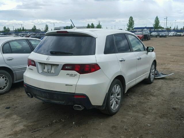 5J8TB1H53AA802827 - 2010 ACURA RDX TECHNO WHITE photo 4