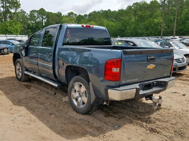 3GCRCSE05AG213316 - 2010 CHEVROLET SILVERADO BLUE photo 3