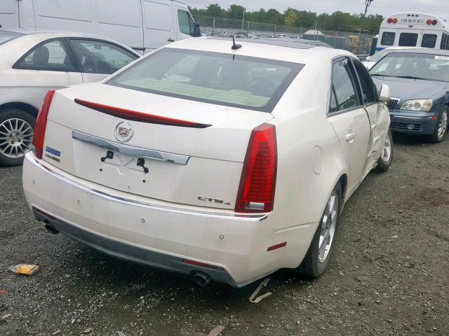 1G6DT57V080179212 - 2008 CADILLAC CTS HI FEA WHITE photo 4