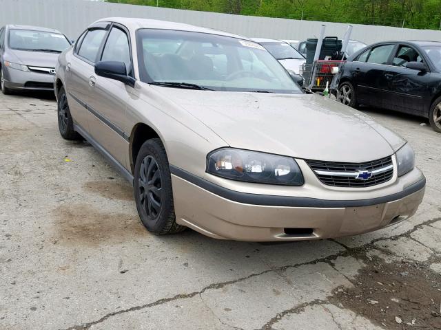 2G1WF52E419262280 - 2001 CHEVROLET IMPALA GOLD photo 1