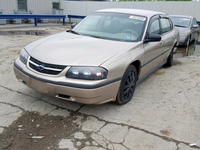 2G1WF52E419262280 - 2001 CHEVROLET IMPALA GOLD photo 2