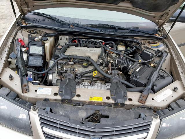 2G1WF52E419262280 - 2001 CHEVROLET IMPALA GOLD photo 7