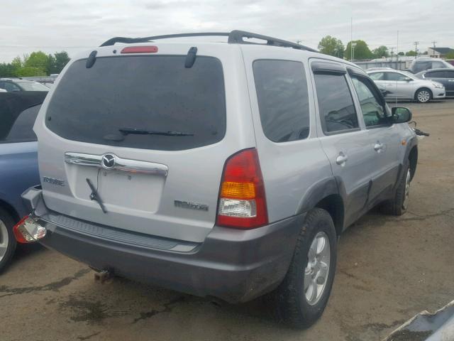 4F2CZ94184KM07360 - 2004 MAZDA TRIBUTE LX SILVER photo 4