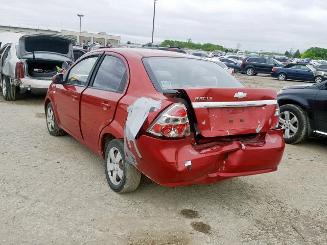 KL1TD56607B052874 - 2007 CHEVROLET AVEO BASE Qırmızı foto 3
